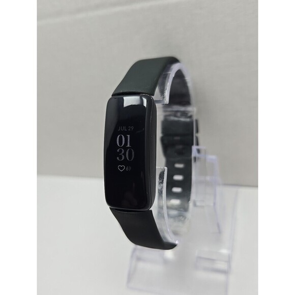 Fitbit Inspire 2 Fitness Tracker Black Heart Rate Monitor Tested No Charger - Picture 2 of 11